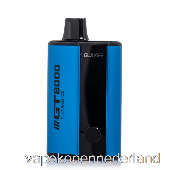 Elektronische Sigaret Vape Glamee Gt8000 Wegwerp Blauw Razz Ijs